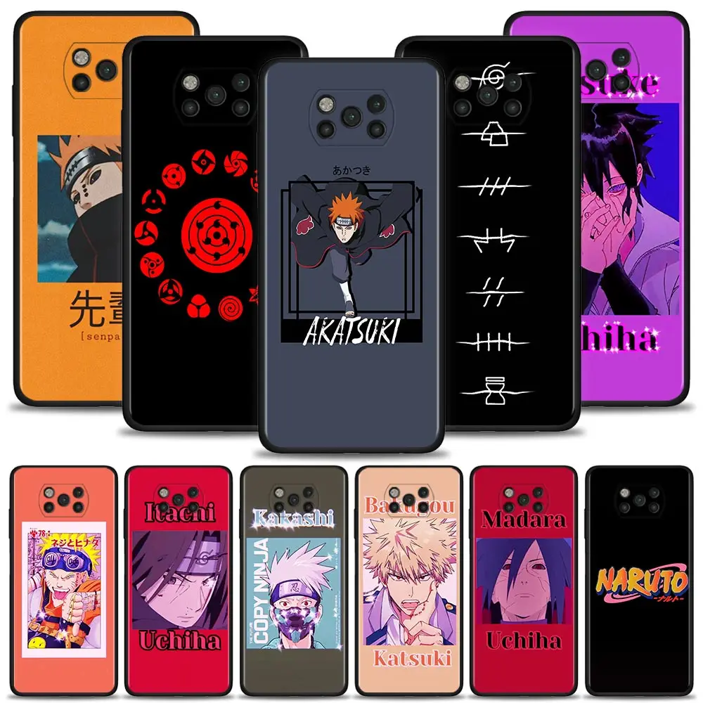 

New Anime Naruto Celebrities Phone Case For Xiaomi Poco X3 NFC M3 M4 Pro F3 GT Mi 12 10T Note 10 11 Lite 11T Pro 9T Cover