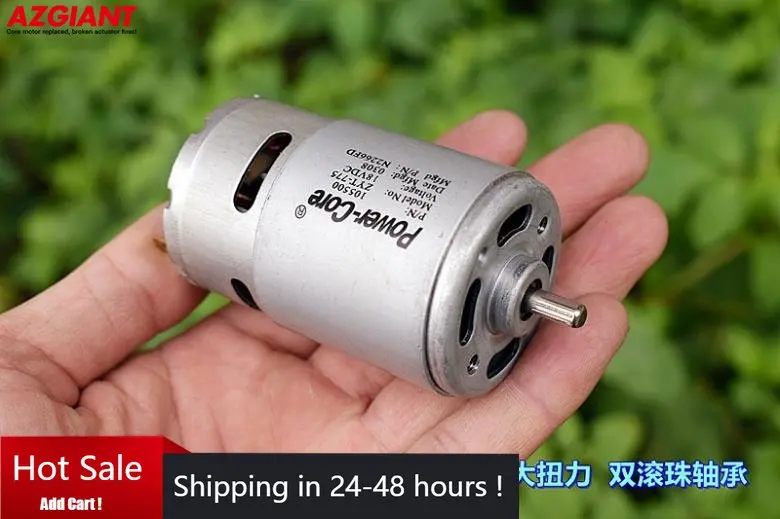 

Electric DC18V /24V 775 Motor Double Ball Bearing High Speed Large Torque Motor