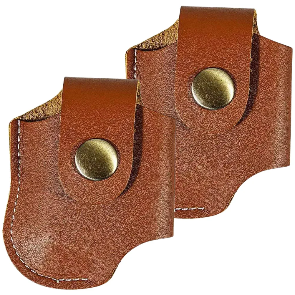 

2pcs Belt Portable Lighter Covers Lighter Lighter Sleeve Lighter Case Lighter Sleeve