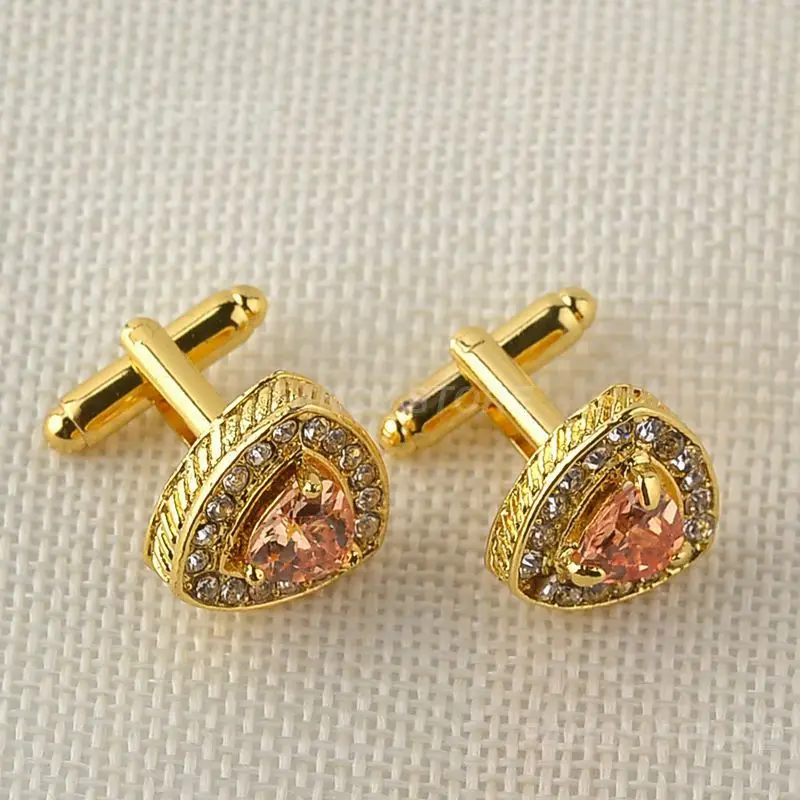 1 ~ 10 пар высококачественные роскошные запонки тригонометрического типа с