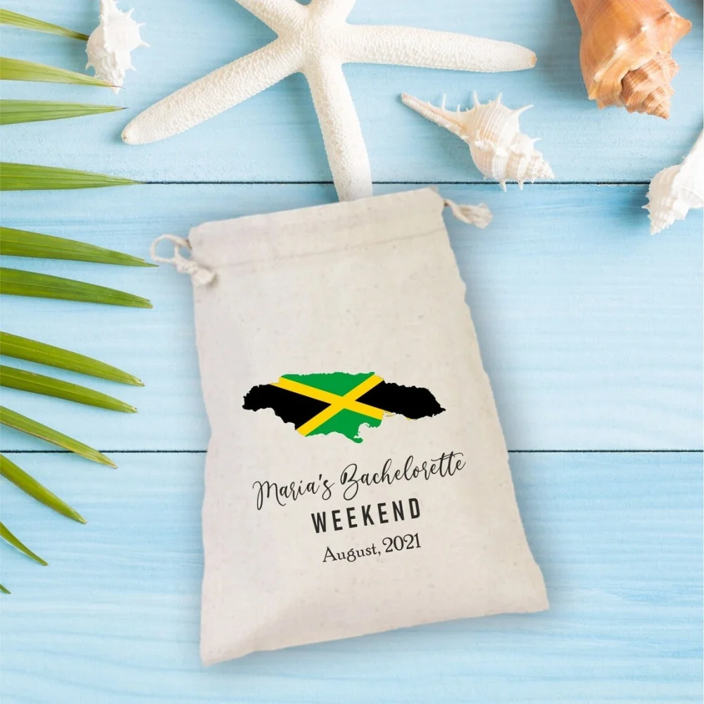 20-х предметный комплект для девичника Jamaica Destination мини-сумки на шнурке пляжной