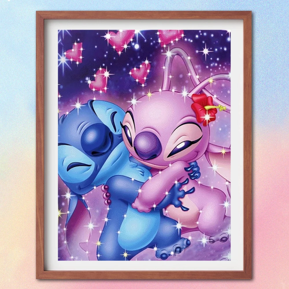 

Disney 5D DIY Round Drill Diamond Painting Lilo Amp Stitch Diamond Embroidery Animal Rhinestones Picture Mosaic Room Decor