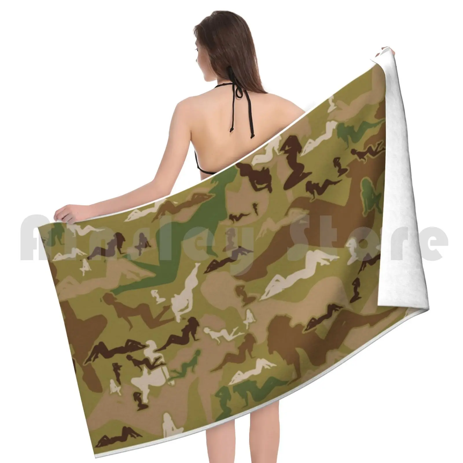 Женское полотенце камуфляжной расцветки 1613 красивые камуфляжные женские модели