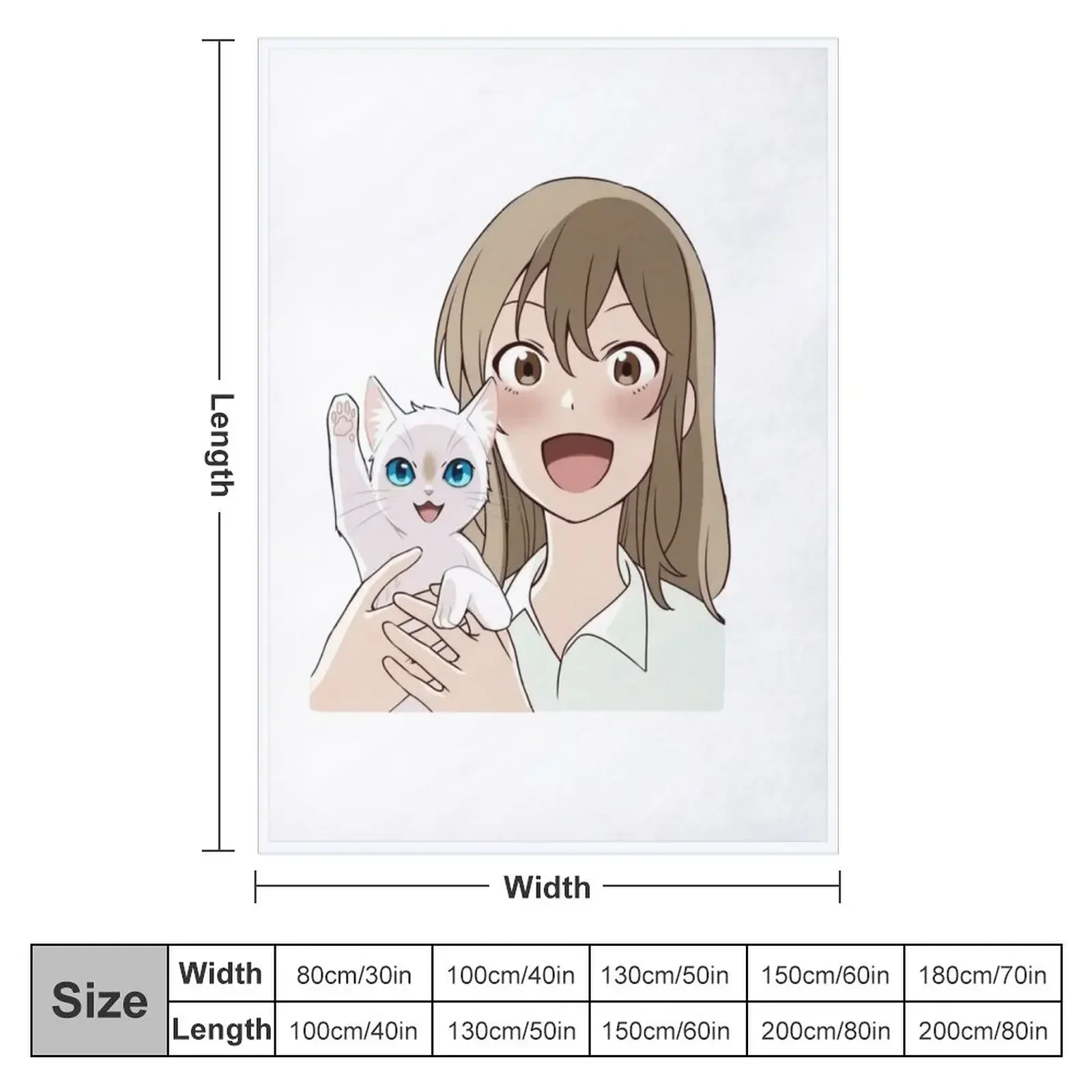 Фото A Wisker away - Happy Sasaki & Taro Fanart Плед Мягкие рождественские украшения Туристические одеяла №2