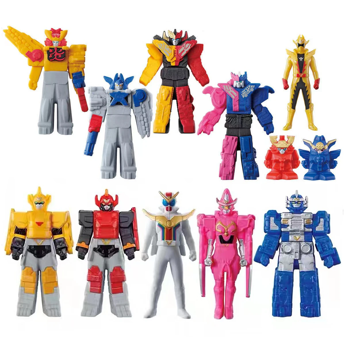 KIKAI SENTAI ZENKAIGER Kaito Goshikida Magine Vroon Juran Gaon ZENKAIOH JURAMAJINE Мягкая клейкая фигурка Модель