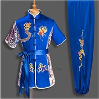 2022 unisex tai taiji kung fu uniforms chinese style embroidery clothing shaolin wushu morning exercise chinese warrior costume