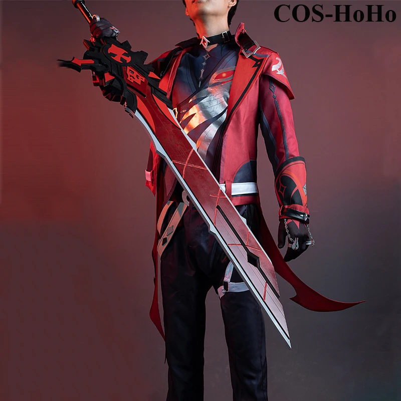 

Костюм для косплея COS-HoHo аниме «геншин ударно», черновато-красный, униформа для вечеринки на Хэллоуин