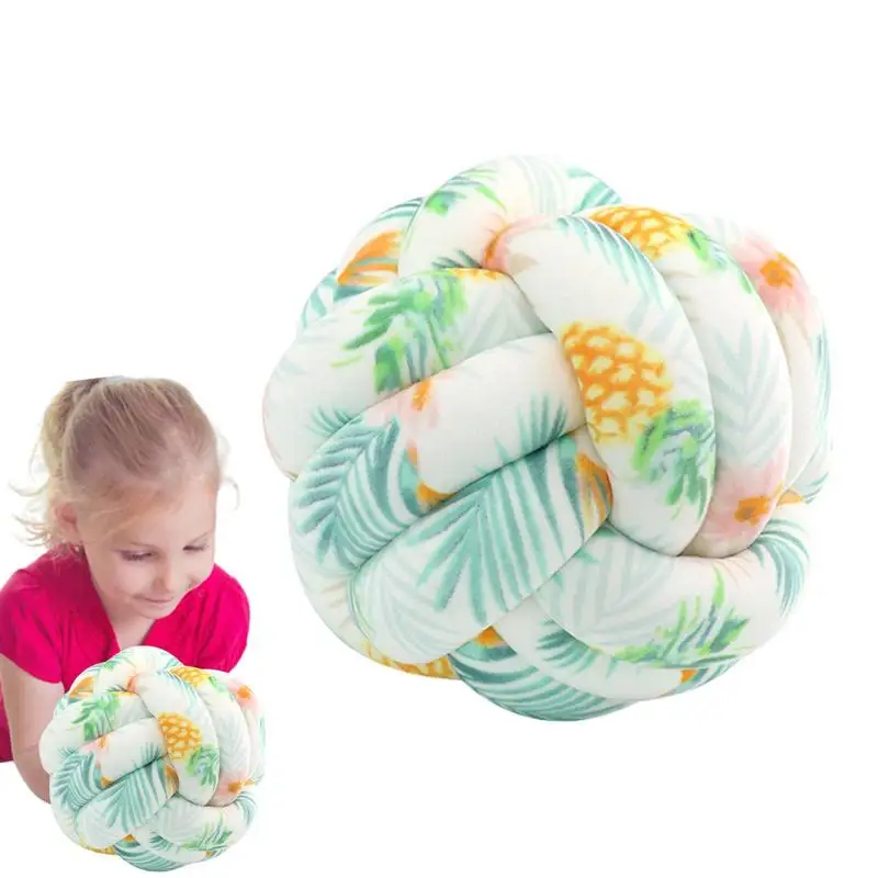 

Knot Pillow Round Soft Knot Ball Pillows Home Plush Pillow Soft Round Throw Pillow Knotted Pillow For Bed Couch Sofa Children