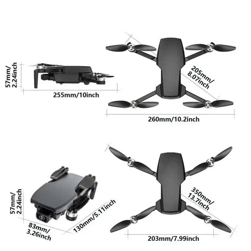 

GPS-Дрон с HD-камерой бесколлекторный р/у вертолет Dron Kids Toys SG108 PRO Professional 5G WiFi FPV 4K 2-осевой карданный Квадрокоптер