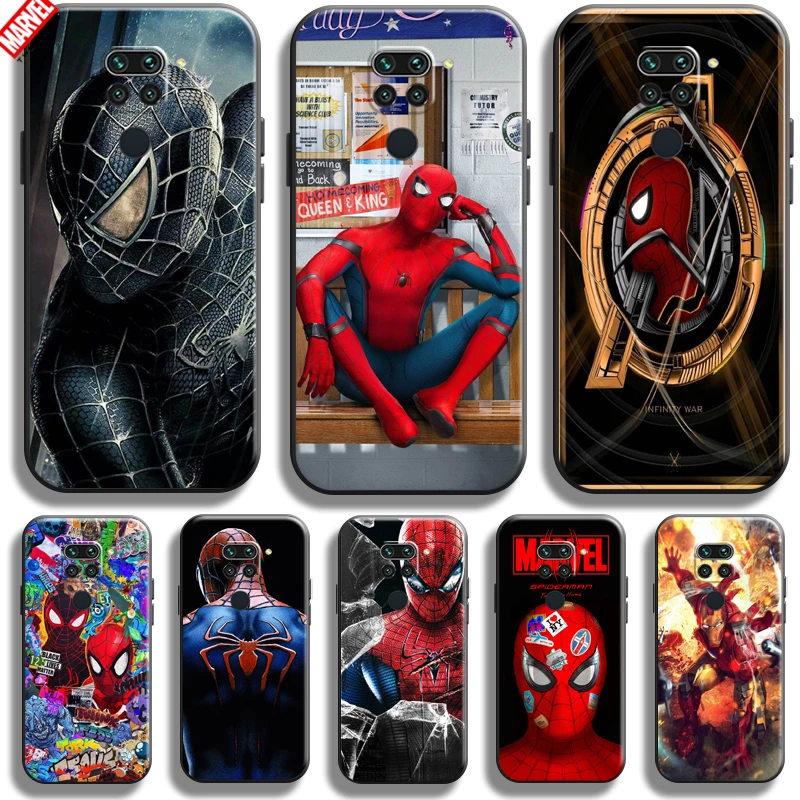 

Spiderman Marvel Avengers For Xiaomi Redmi Note 9 9 Pro Max 5G Phone Case Soft Silicon Coque Cover Black Funda Hulk Thor Comics