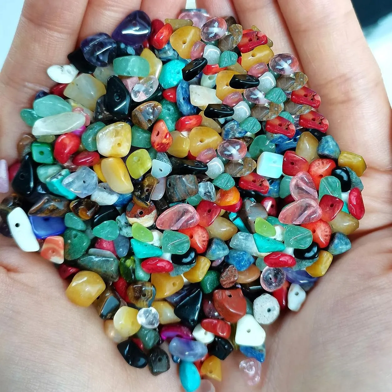 Ассорти Бусинок Из Натурального Камня 7-8 Мм Энергетические Целебные Хрустальные
