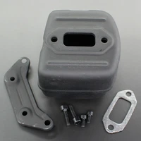 muffler exhaust kit for husqvarna 385 390 372 371 365 362 503765301 544029501 chainsaw muffler bracket power tool accessories