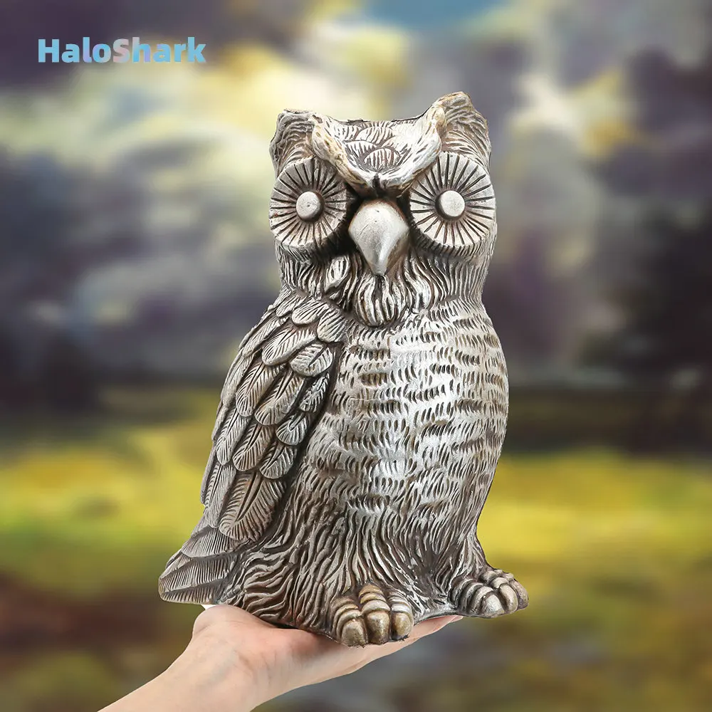 Большая домашняя декоративная сова реалистичное украшение в виде животного