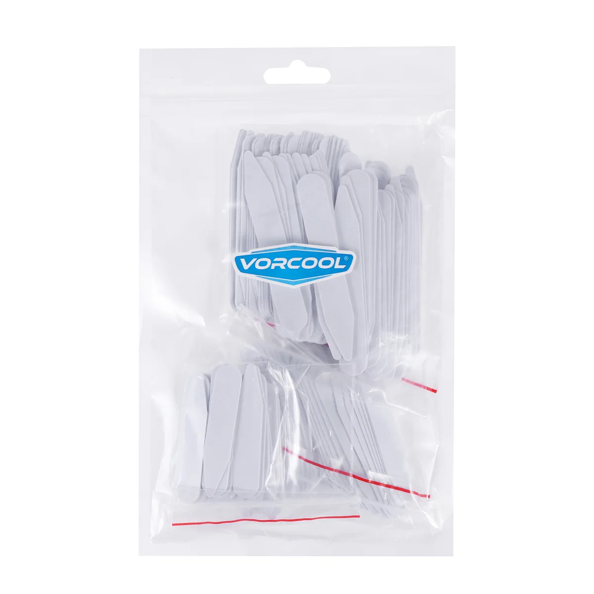 VORCOOL 200 шт. пластиковые белые рубашки с воротником Stays Bones Stiffeners в 3 размерах белый