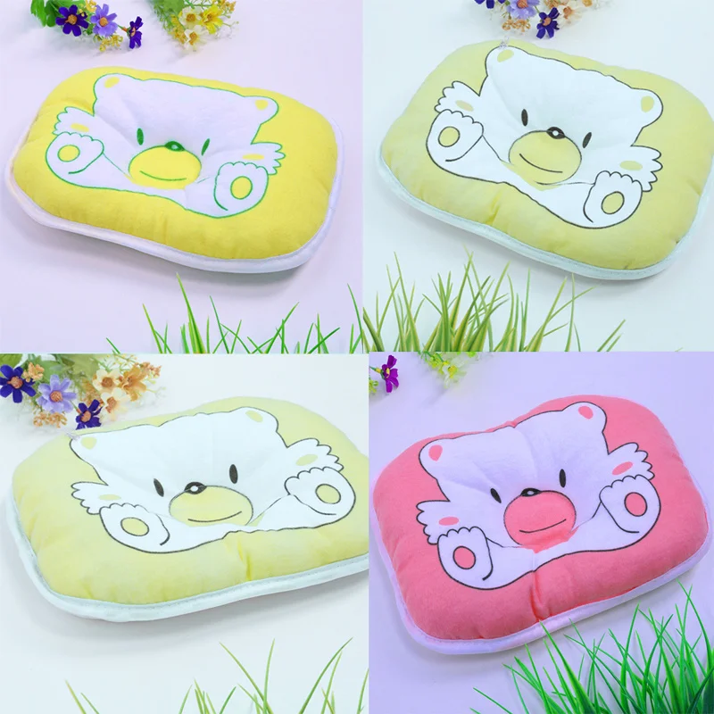 

2022 New 1PC Cartton Bear Soft Infant Newborn Baby Toddler Cotton Pillow Support Cushion Pad Side Sleeping Anti Roll