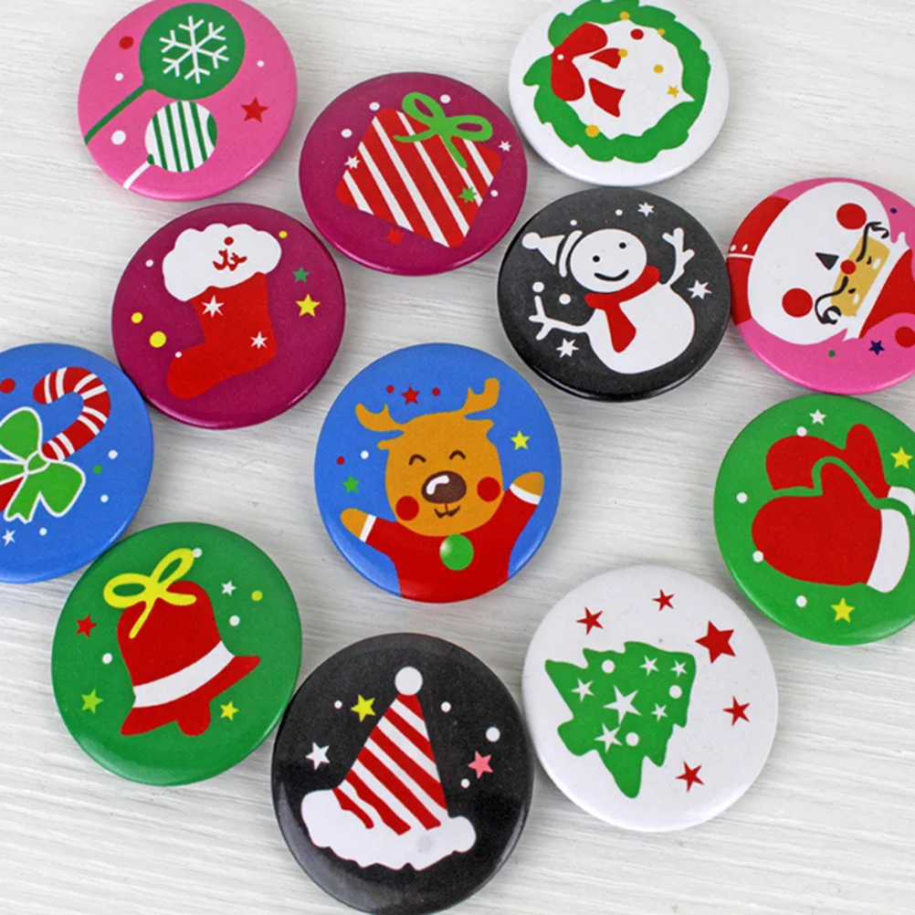 

24pcs Tinplate Badge Decorative Lightweight Creative Brooch for Children Kids Toddler