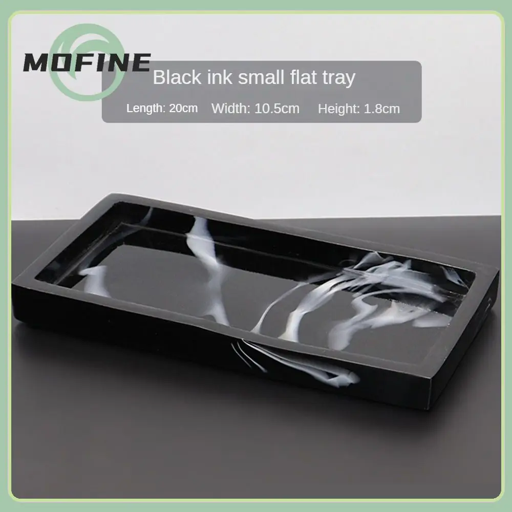 

20x10.5x1.8cm Home Decor Cosmetic Organizer Resin Flat Bottom Tray Non Slip Storage Tray Kitchen Accessories Mold Grouting Small