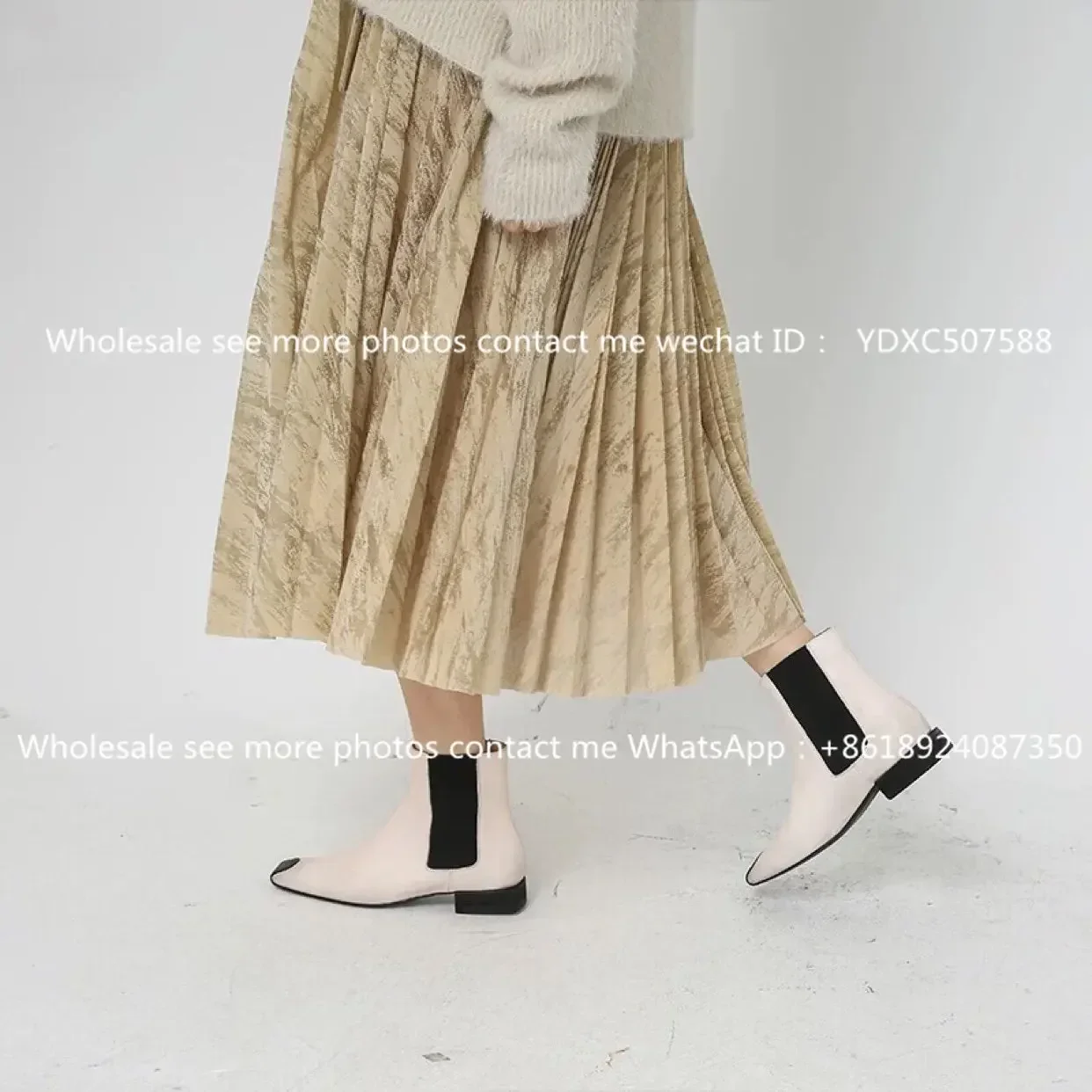 Винтажные балетки 2023 новые повседневные кожаные короткие ботинки Челси с