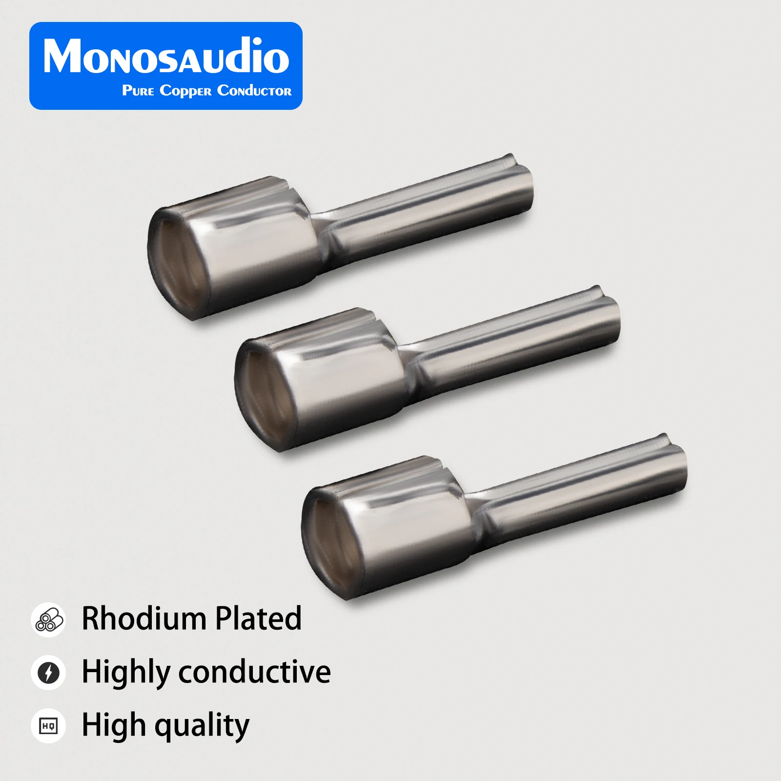 Monosaudio B6R Y6R Hi-Fi аудио чистая медь с родиевым покрытием Y-образный наконечник/штекер
