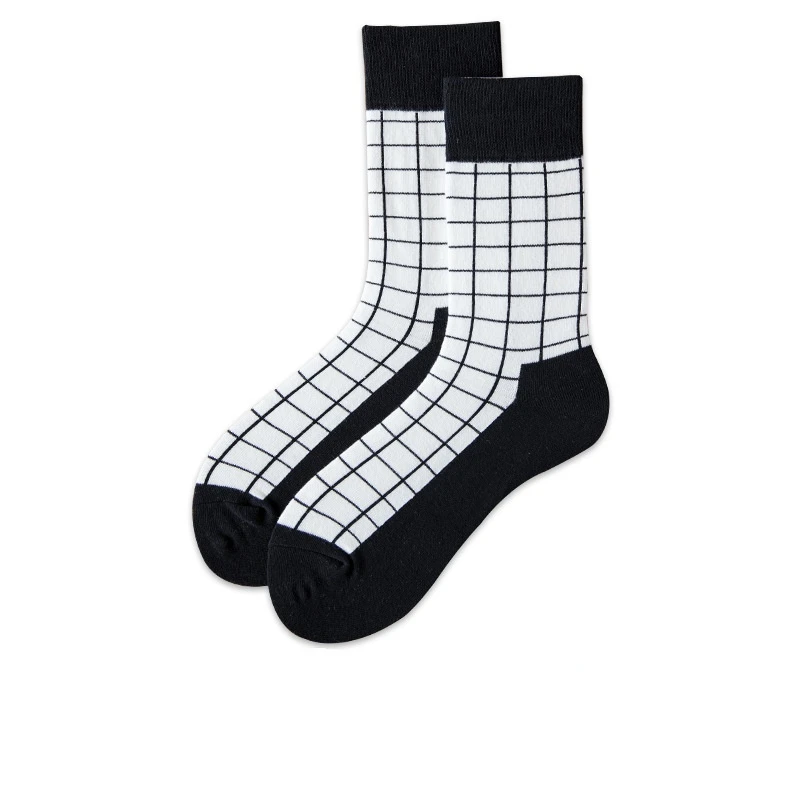 European American fashion socks Sports socks women socks men socks boy socks girl socks Cotton Unisex Socks Print Middle Tube
