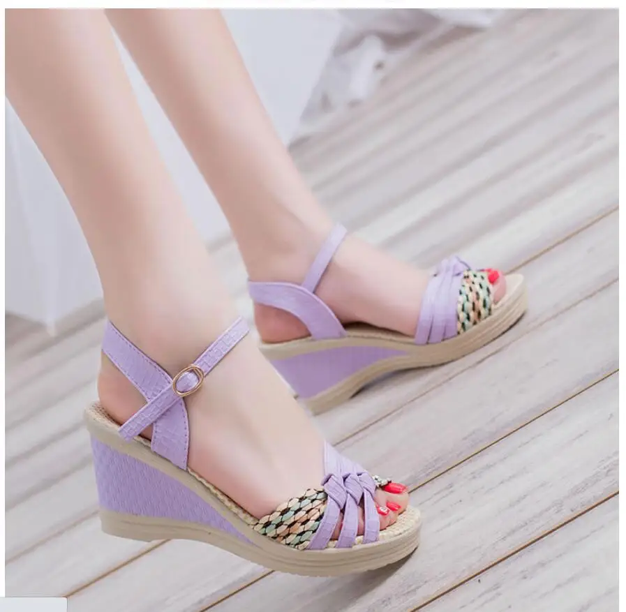 

In the summer of 2021, Posmian wedge sandals women's sandals casual women's shoes Fashionable flower cork water shoe waterproof