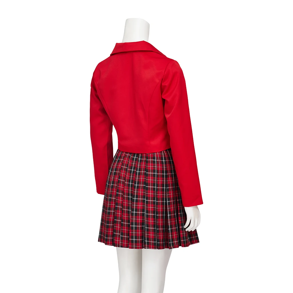 Костюм для косплея музыкальный Хезер Чандлер красная униформа топ юбка повязка