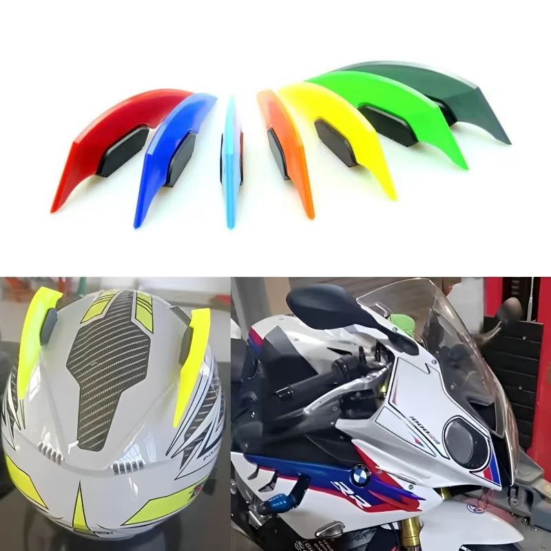 

2Pcs Motorcycle Winglet Aerodynamic Spoiler Wing Side Spoiler Sticker Decals Motorcycle Exterior Styling Decoration Accessories