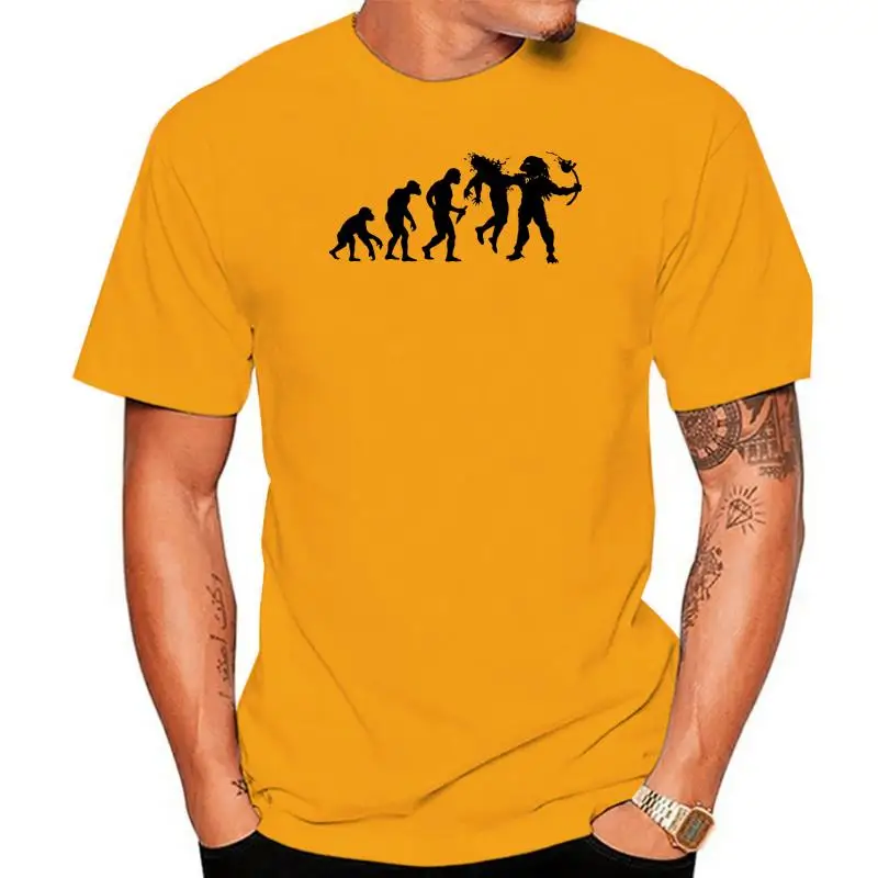 

Fashion Men's t-shirt Evolution Dead End Funny Predator Artsy Awesome Artwork Printed Tshirt Tees Tops Harajuku Streetwear