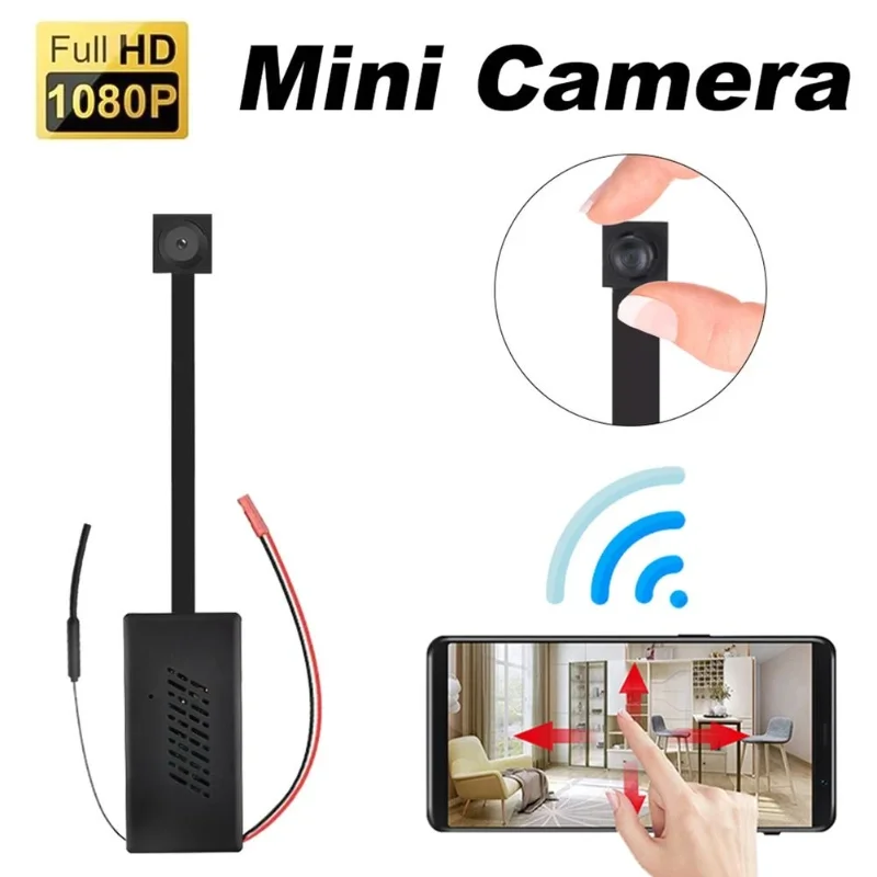 

Беспроводная мини-камера 1080P HD с Wi-Fi и функцией ночной съемки