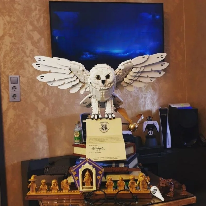 

New Castle Seriescollectors Edition Model Owl Building Blocks Bricks Assembling Compatible 76391 Birthday Christmas Gifts Toys