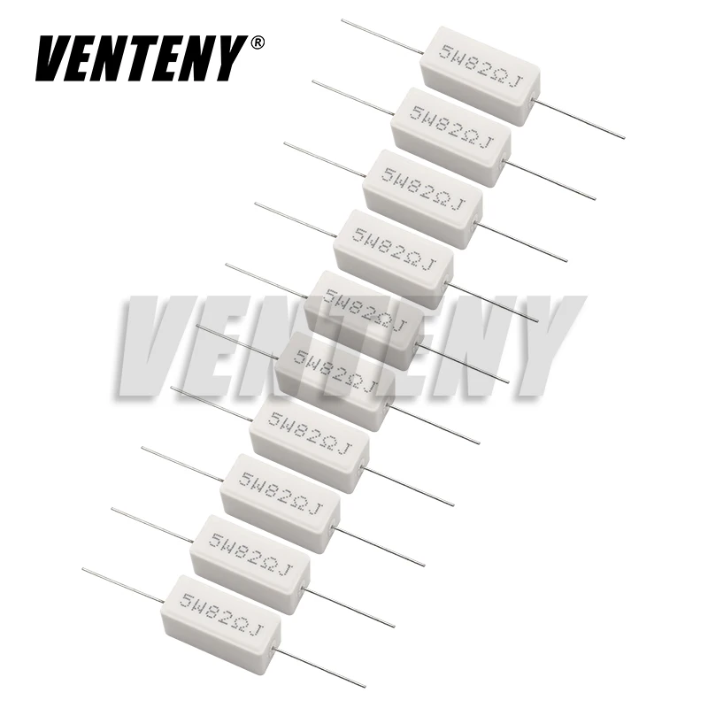 10 шт. 5 Вт 5% цементный резистор сопротивление мощности 0 1 ~ К 1R 5R 10R 100R 22 33 2 8 15 20 25 30 100