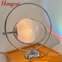 hongcui modern table lamp creative led the planet desk decorative for home vintage light