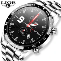 lige 2020 fashion full circle touch screen mens smart watches waterproof sports fitness watch luxury smart call watch for men