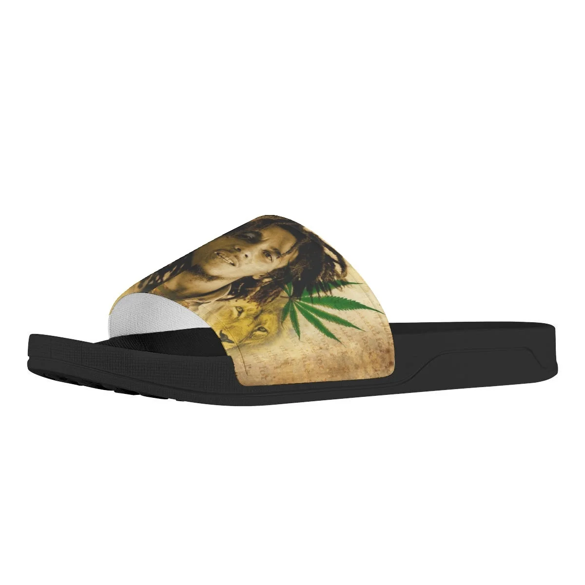 New Jamaican Rock Rapper Bob Marley Slippers Season Leisure Home Flats Unisex Breathable Comfortable Sandals for Adults Children
