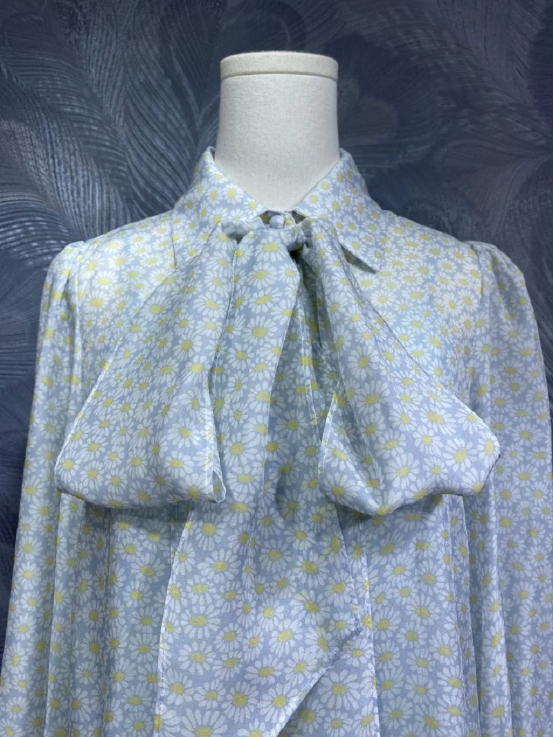 Элегантные рубашки с галстуком-бабочкой весна-лето 2021 женские милые маленькие