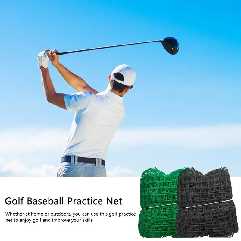 

Сетка для тренировок по гольфу, прочные сетки для тренировок по гольфу для заднего двора, зеленая/черная гладкая сетка для вождения, портативная сетка для Софтбола для заднего двора