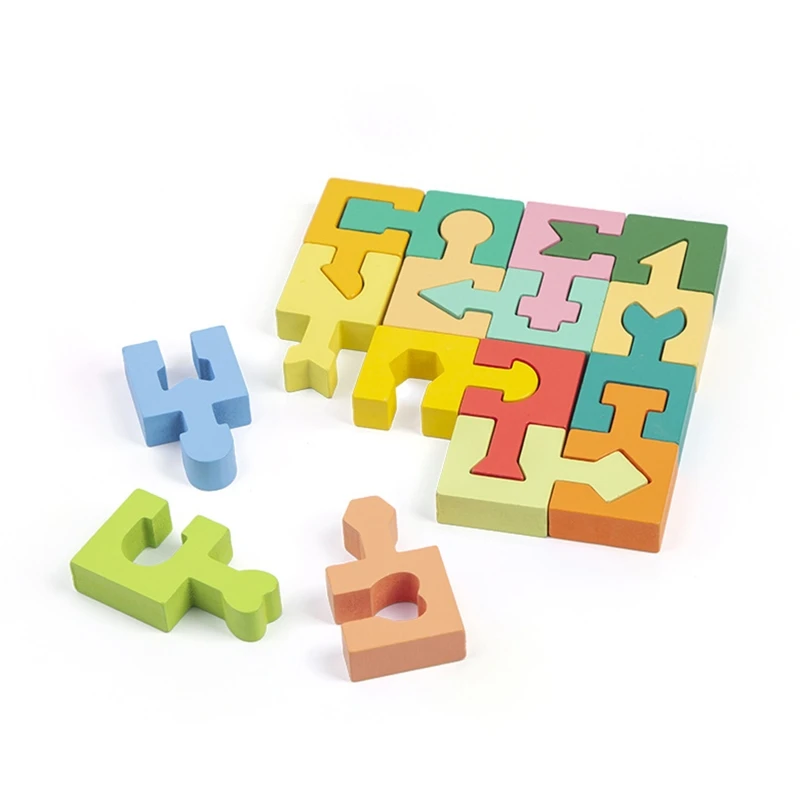

2022 New Kids Multifuction Improve Intelligence Blocks Tangram Math Jigsaw for Baby