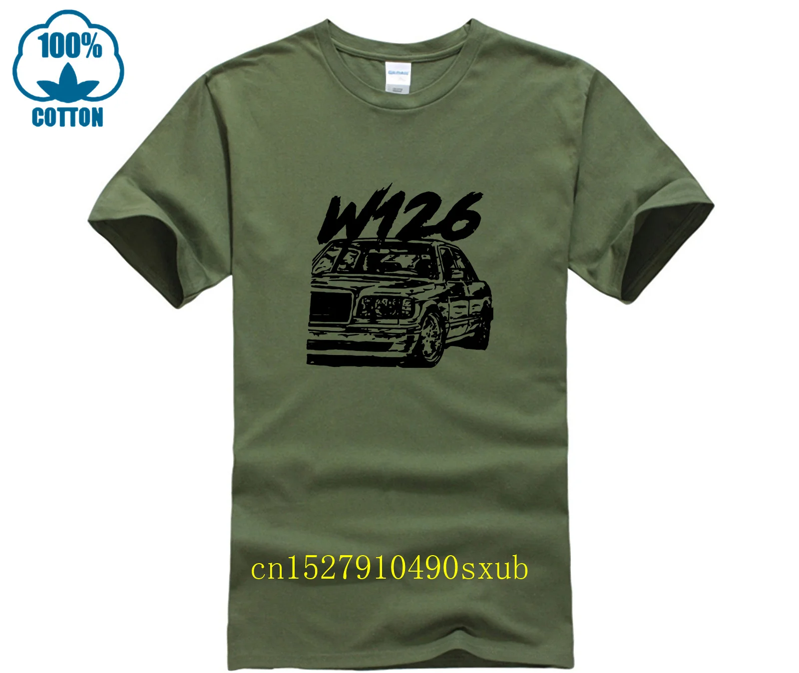 Прямая поставка w126 Футболка мужская модная брендовая футболка большого размера