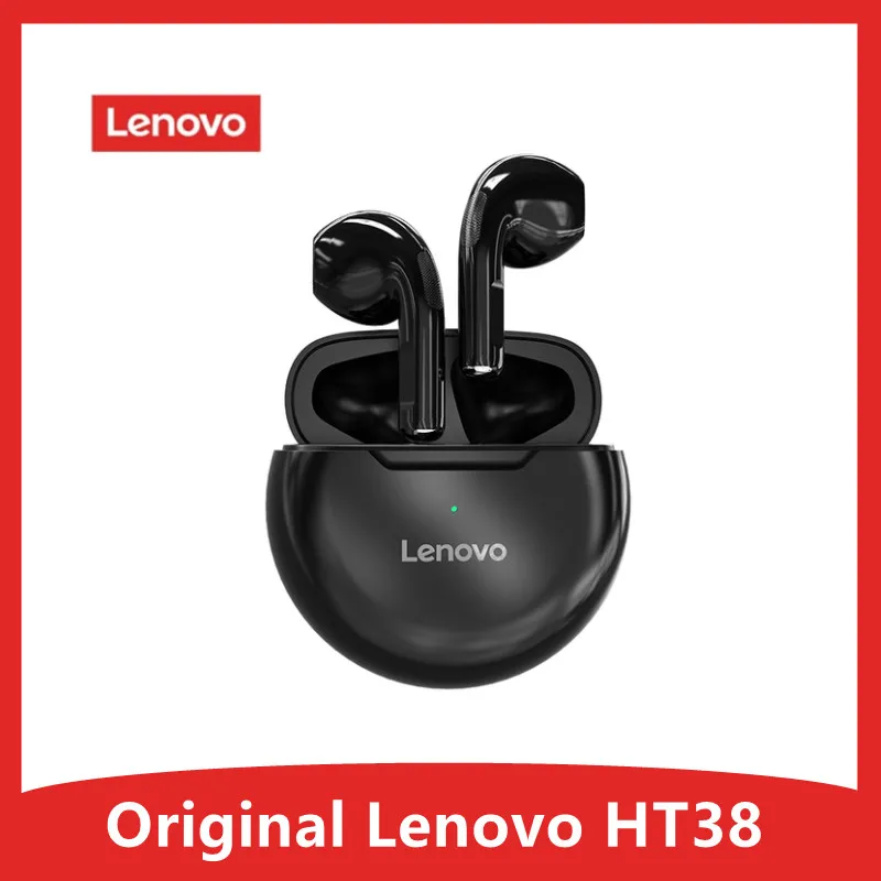 

Lenovo LivePods HT38 TWS Bluetooth Earphone Mini Wireless Earbuds with Mic for iPhone Xiaomi Sport Waterproof 9D Stere Headphone