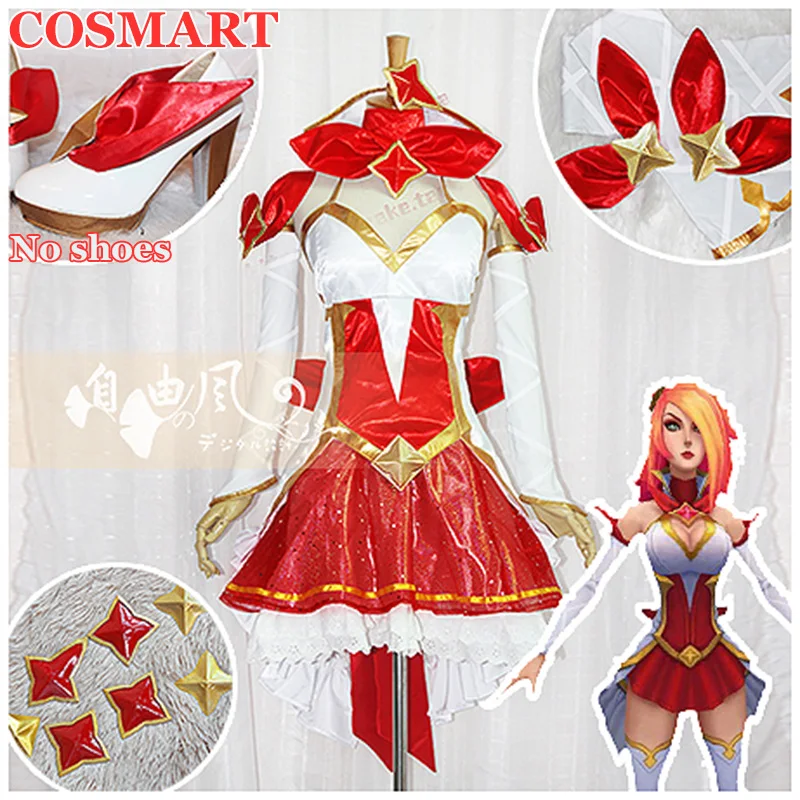 

COSMART [Customized] Game LOL Miss Fortune Star Guardian Battle Suit Uniforms Cosplay Costume Halloween Party Role Play Outfit