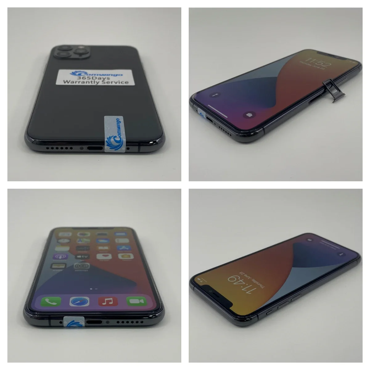 Фото Оригинальный разблокированный Apple iPhone 11 Pro 64GB/256GB, камера 12 МП, 5.8-дюймовый OLED-экран, iOS, LTE, Face ID, NFC, смартфон с поддержкой NFC. №4
