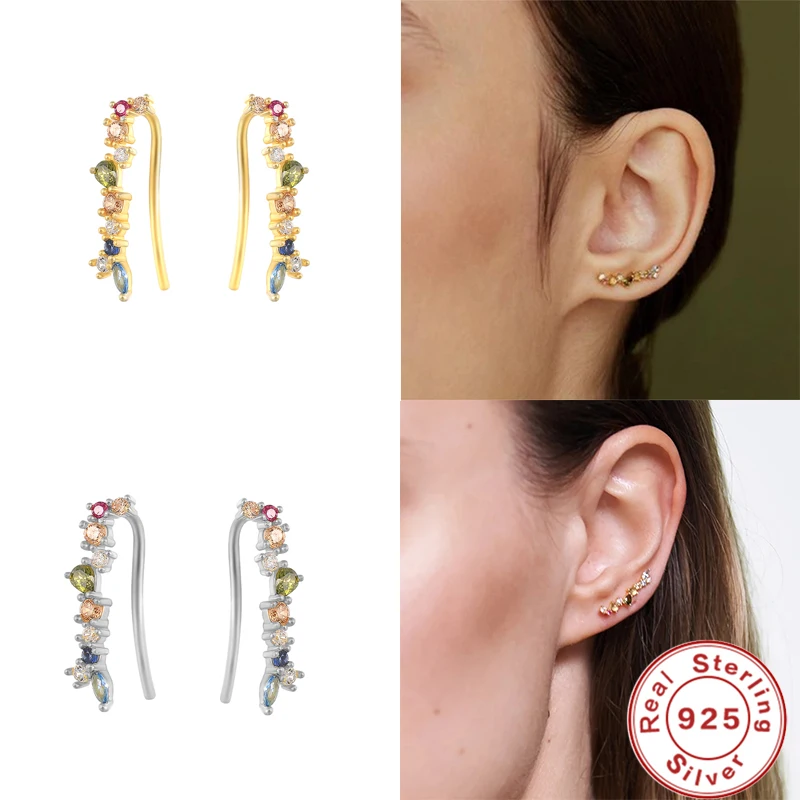 Женские длинные серьги-гвоздики CANNER минималистичные круглые серьги из