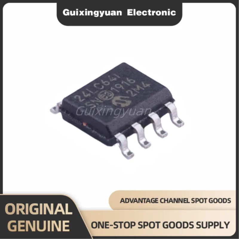 Новый оригинальный 24LC64T-I/SN посылка SOP-8, шелкографированный чип памяти 24LC64I