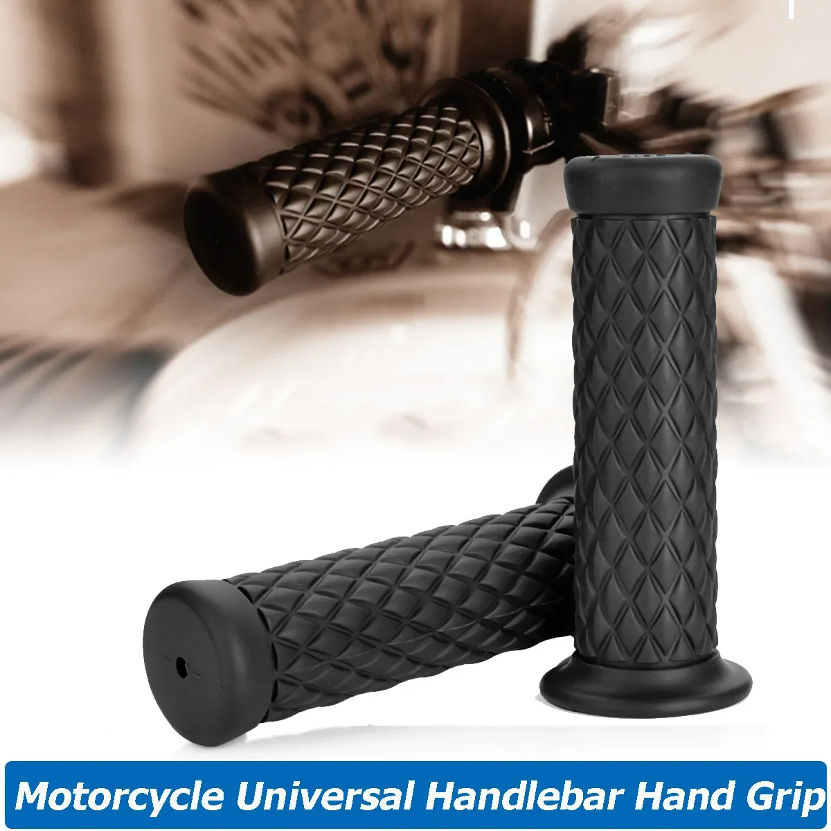 

2PCS 22mm Universal Plastic Motorcycle Handlebar Hand Grips Cafe Racer Bubber Clubman for Honda Kawasaki Harly Accessories