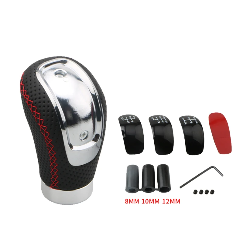 

Автомобильный рычаг переключения передач из искусственной кожи 5/6-скоростной с ручкой переключения передач Ручка переключения передач ручной коробки передач