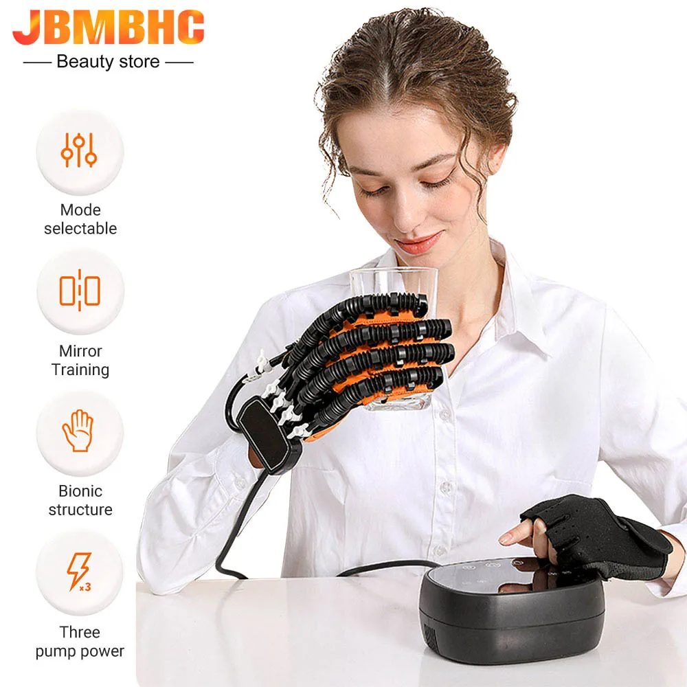 

New Upgraded Rehabilitation Robot Glove Hand Rehabilitation Device for Stroke Hemiplegia Hand Function Recovery Finger Trainer