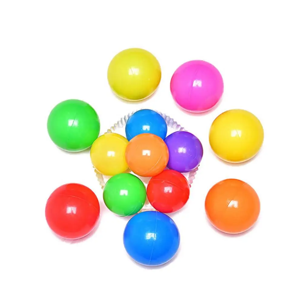 

100Pcs Colorful Soft Water Pool Ocean Wave Ball Outdoor Fun Sports Baby Toy develop hand-eye coordination physical activities