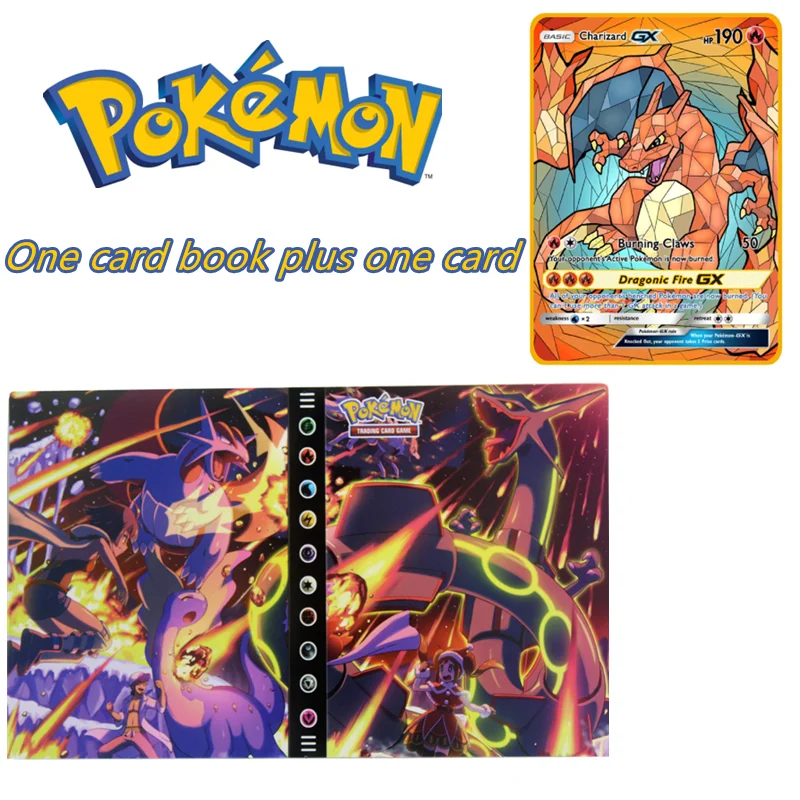 

Pokemon Album Book Folder Game Cards 240 Pieces Collection Kids Cool Toys Gift Cartoon Cards Collection Gifts for Friends
