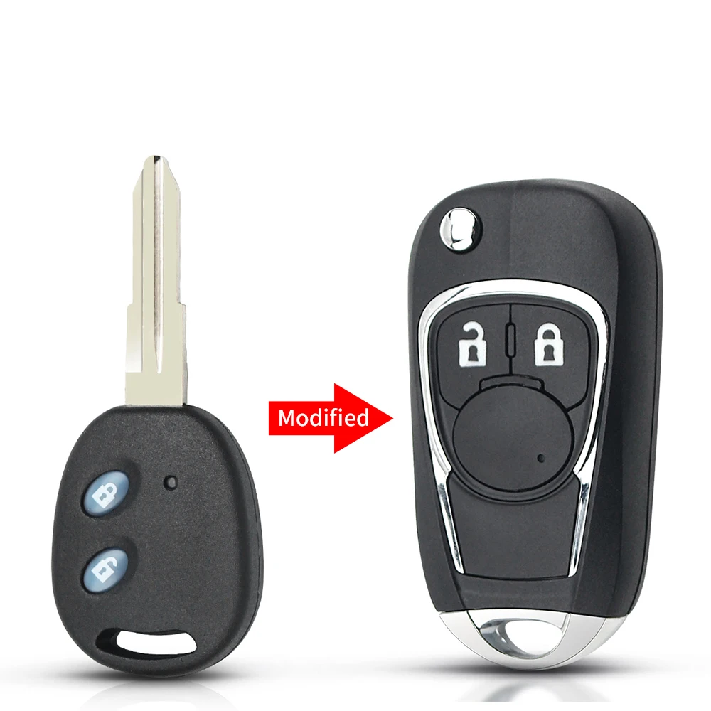 

Ключ KEYYOU для Chevrolet LOVA Sail Epica Lechi Spark, сменный пульт дистанционного управления, 2 кнопки, латунное лезвие без надписей
