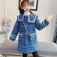 girls woolen coat jacket outwear 2022 in stock plus thicken spring autumn cotton%c2%a0overcoat outfits%c2%a0sport tracksuits tops children
